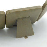 Edwardian Travelling Frame with Porcelian Plaque Depicting Young Girl c1910