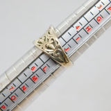 Sterling Silver Curved Eastern Style Graduating Band Ring Vintage c1970 Size K
