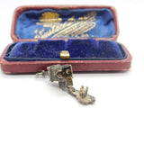Sterling Silver Couple in the Church Opening Charm Pendant Vintage c1970