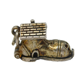 Sterling Silver Opening Family in the Shoe Charm Pendant Vintage c1970s