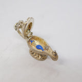 Sterling Silver Genie in thge Lamp Opening Charm Pendant Vintage c1970