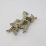 Victorian Cast Sterling Silver Oriental Figure Teapot Finial Antique c1860