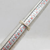 Sterling Silver Interlinked Double Strand Wedding Ring Vintage c1970 Size O 1/2