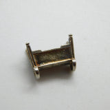 Sterling Silver Baby Cradle Charm Pendant Vintage c1970