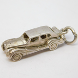 Sterling Silver Opening Motor Car Charm Pendant Vintage c1970