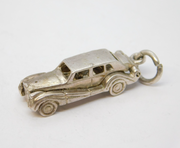Sterling Silver Opening Motor Car Charm Pendant Vintage c1970
