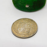 Queen Victoria .925 Silver Shilling Coin Antique 1887 Fine Condition