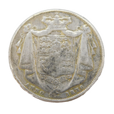 King William IV .925 Silver Half Crown Coin Antique 1836 Fair Condition