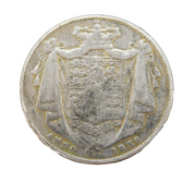 King William IV .925 Silver Half Crown Coin Antique 1836 Fair Condition
