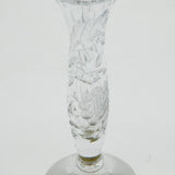 Sterling Silver & Floral Cut Glass Flower Vase Vintage 1985 Birmingham