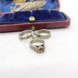 Sterling Silver Wedding & Engagement Ring Charm Pendant Vintage c1970