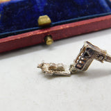 Sterling Silver Openable Village Holy Church Charm Pendant Vintage c1970