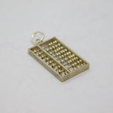 Sterling Silver Abacus Charm Pendant Vintage c1970s