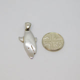Sterling Silver Shark Fish Form Studio Style Pendant Modern c2000s