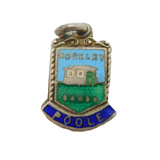Sterling Silver Rockley Sands Enamel Poole Charm Pendant Vintage c1970s