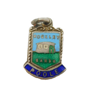 Sterling Silver Rockley Sands Enamel Poole Charm Pendant Vintage c1970s