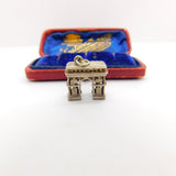 Sterling Silver Arc De Triomphe Charm Pendant Vintage c1970