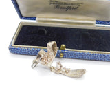 Sterling Silver Old Mother Hubbard in the Shoe Charm Pendant Vintage c1970