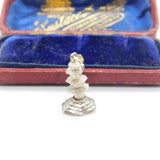 Sterling Silver Japanese Pagoda Charm Pendant Vintage c1970