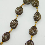 Georgian 22ct Yellow Gold & Woven Hair Mourning Necklace Antique c1790s