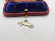 Sterling Silver Motor Car Charm Pendant Vintage c1970