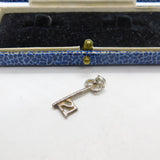 Sterling Silver 21st Birthday Key Charm Pendant Vintage c1970