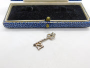 Sterling Silver 21st Birthday Key Charm Pendant Vintage c1970