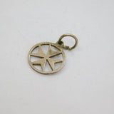 Sterling Silver Cut Out Maltese Cross Charm Or Pendant Vintage c1970s