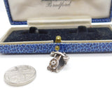 Sterling Silver Traditional Dial Telephone Charm Pendant Vintage c1970