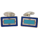 Links of London Sterling Silver & Enamel Pair of Cufflinks Vintage c2010s