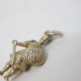 Sterling Silver Scottish Highland Soldier Charm Pendant Vintage c1970