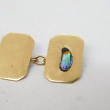 9ct Yellow Gold Shibayama Insect Bug Pair of Cufflinks Vintage Birmingham