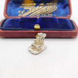 Sterling Silver Aladdin on the Carpet Charm Pendant Vintage c1970