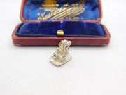 Sterling Silver Aladdin on the Carpet Charm Pendant Vintage c1970