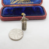 Sterling Silver Soda Siphon Charm Pendant Vintage c1970