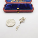 Sterling Silver 21st Birthday Key Charm Pendant Vintage c1970
