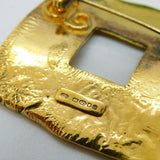 Studio Jewellery Gilded Sterling Silver Absract Square Brooch Vintage 2004