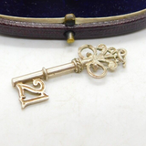 Sterling Silver Commemorative 21st Birthday Key Charm Pendant Vintage c1970