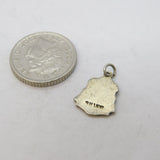 Sterling Silver Enamel St Albans Abbey Charm Pendant Vintage c1970s