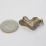 Sterling Silver Mouse in the Boot Charm Pendant Vintage c1970s