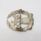 WW1-era Sterling Silver Enamel Royal Hampshire Regiment Sweetheart Brooch c1915