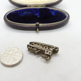 Sterling Silver Steamboat Charm Pendant Vintage c1970