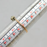 9ct & Sterling Silver Paste Set Squares Art Deco Band Ring Antique c1930 Size O