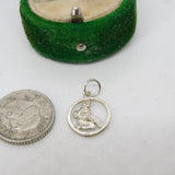 Sterling Silver Aquarius Charm Pendant Vintage c1970
