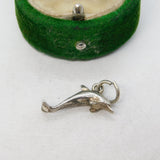 Sterling Silver Dolphin Charm Pendant Vintage c1970