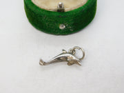 Sterling Silver Dolphin Charm Pendant Vintage c1970