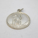 Sterling Silver St Christopher Charm Pendant Vintage c1970s