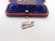 Sterling Silver Railway Train Charm Pendant Vintage c1970