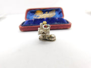 Sterling Silver Mother Hubbard Boot Charm Pendant Vintage c1970
