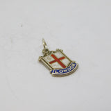 Sterling Silver 'London' Enamel Travel Charm Souvenir Vintage c1970s